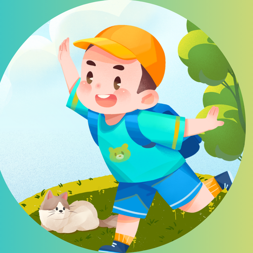 Ilustración niño feliz